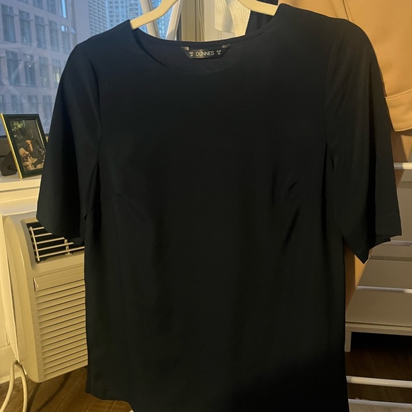 Navy Satin Blouse - Picture 8 of 10